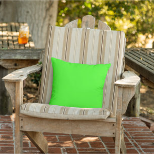 Almohada exterior verde neón