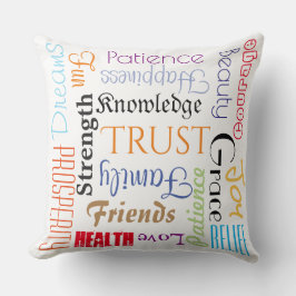 Almohada extraordinaria de 18 deseos de la vida