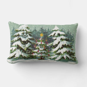 Almohada Familiar de Navidad con Árbol