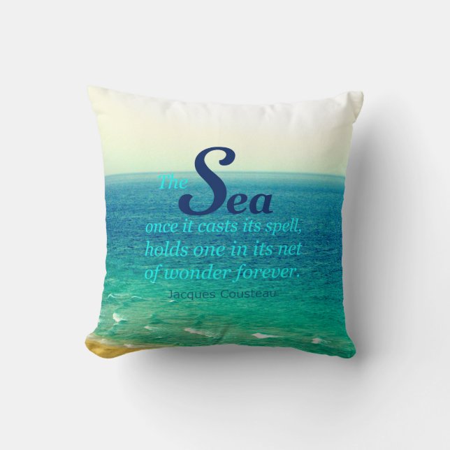 ALMOHADA FAMOSA DE COUSTEAU DE JACQUES DE LA CITA (Anverso)