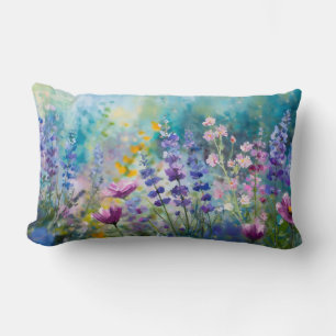 Almohada fantasía de flores silvestres