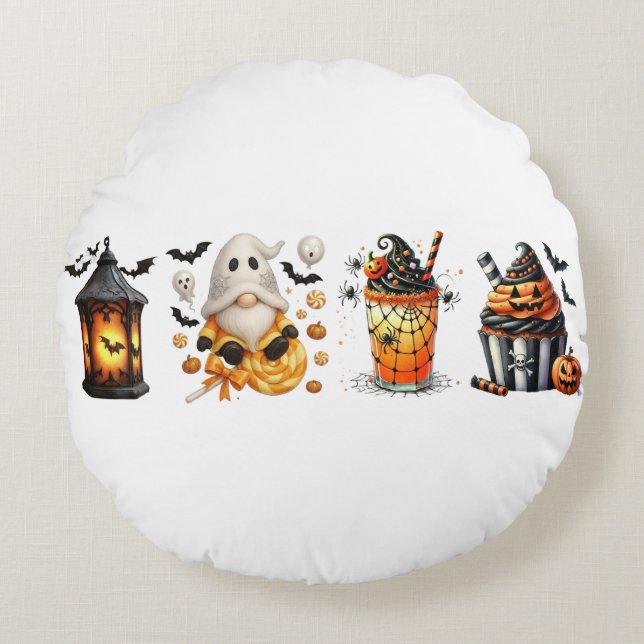 Almohada fantasma: Decoración otoño de Halloween (Anverso)