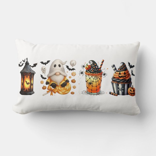 Almohada fantasma: Decoración otoño de Halloween (Anverso)
