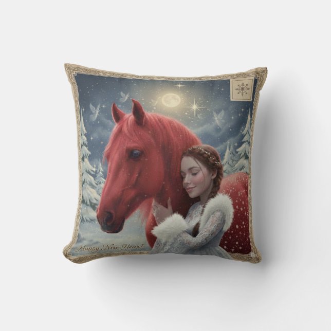 Almohada "Feliz Año Nuevo (Anverso)