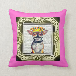 ALMOHADA FELIZ - COLOR DE FONDO DE LA CEREZA