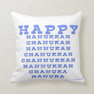 ALMOHADA FELIZ DE JÁNUCA CHANUKAH JÁNUCA