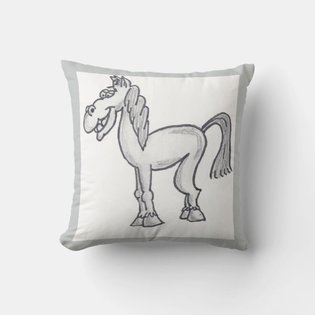 Almohada feliz del caballo (Anverso)