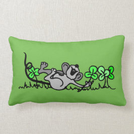 Almohada feliz del verde del FieldMouse