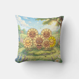 Almohada Feliz Jardín de Girasoles