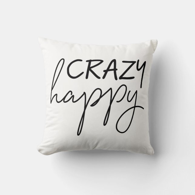 Almohada feliz loca (Anverso)