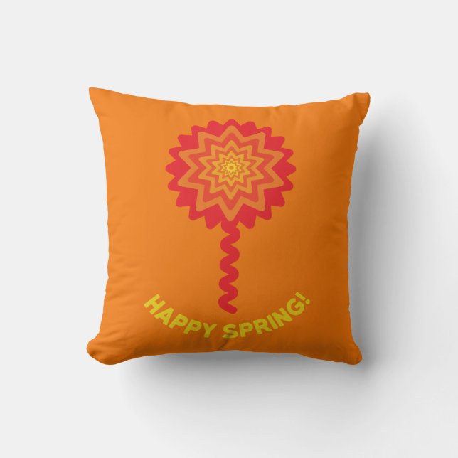 Almohada Feliz Primavera  (Anverso)