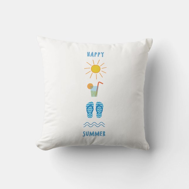 Almohada Feliz Verano (Anverso)