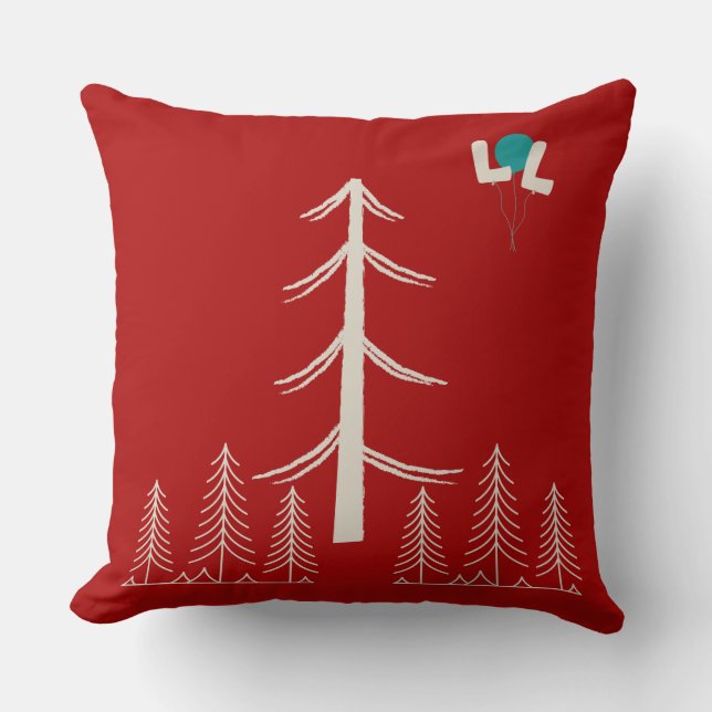 Almohada Festiva de Navidad Cuadrada – Coz (Anverso)