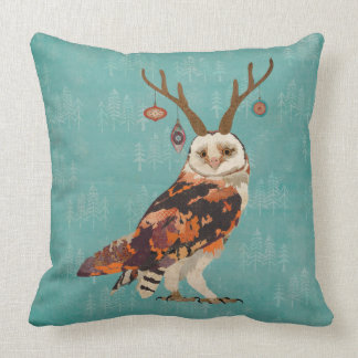 Almohada festiva del ÁRBOL del BÚHO