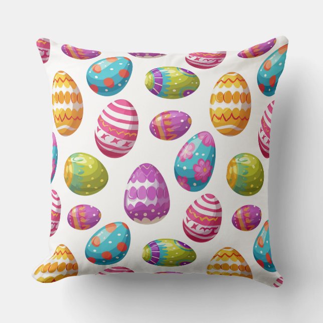 Almohada festiva-Huevos de Pascua (Anverso)