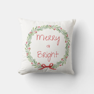 Almohada festiva Merry & Bright