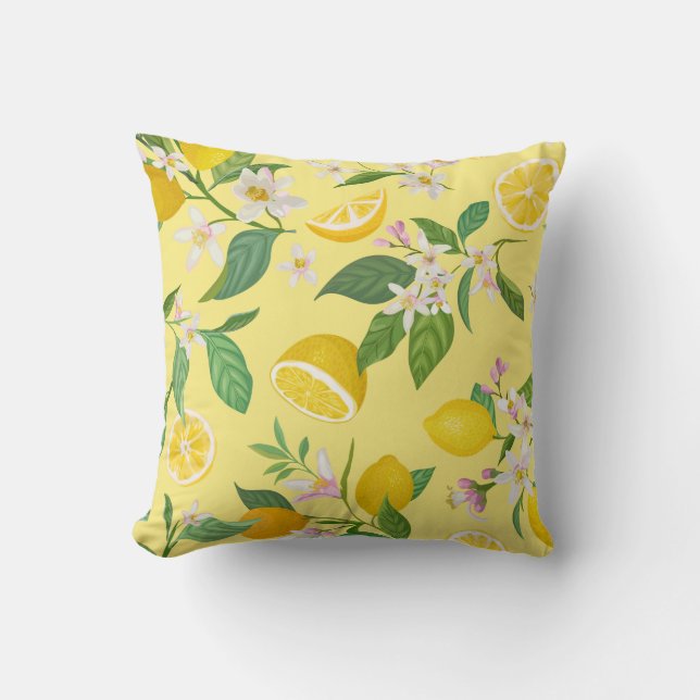 Almohada Flor de Limón Mediterránea  (Anverso)