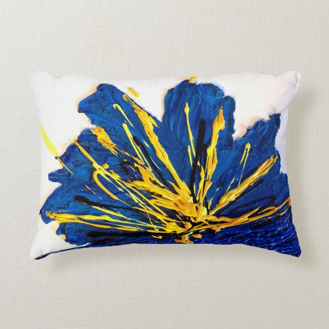 Almohada "FLOR REAL " del arte (Anverso)