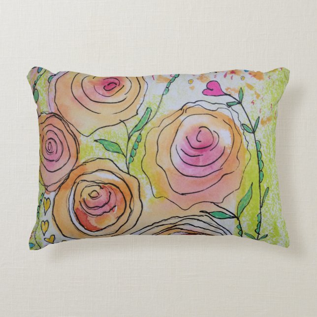 almohada floral (Anverso)