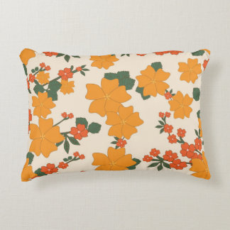 almohada floral 16" del acento del algodón del