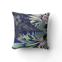 Almohada floral a cuadros