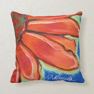 Almohada floral abstracta brillante