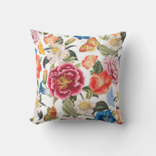 Almohada floral al aire libre clásica