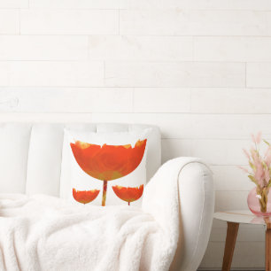 Almohada floral amarilla y Naranja moderna de amap
