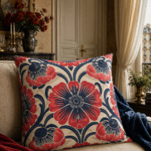 Almohada floral Belle Époque