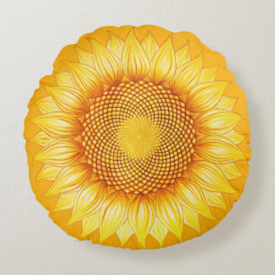 Almohada floral brillante colorida de la mandala