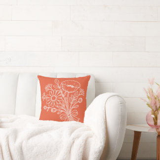 Almohada Floral con “BUEN DÍA”