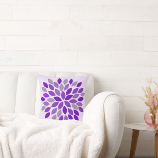 Almohada floral de crisantemo morado