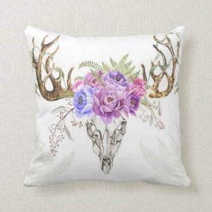 Almohada Floral de Cuerno