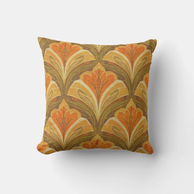 Almohada floral de inspiración retro (Anverso)