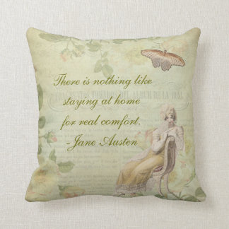 Almohada floral de Jane Austen