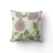 Almohada floral de la lirio de agua