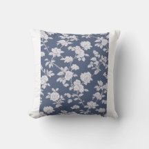 almohada floral de la marina