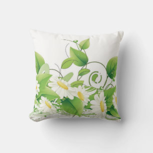 Almohada floral de margarita