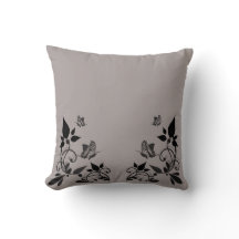 Almohada floral de mariposa emocional
