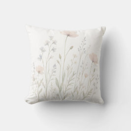 Almohada Floral de Prado Decoración Botánica