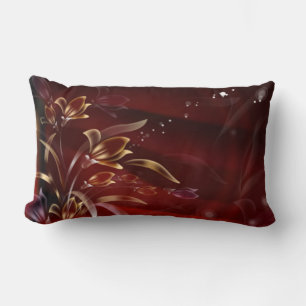 Almohada floral de viento con guarnecido expresso