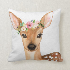 Almohada floral del cuarto de niños de la niña de