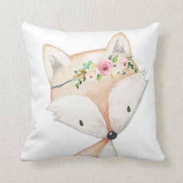 Almohada floral del cuarto de niños de la niña del