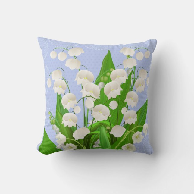 Almohada floral del lirio de los valles (Anverso)