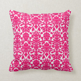 Almohada floral del sello del damasco de las rosas