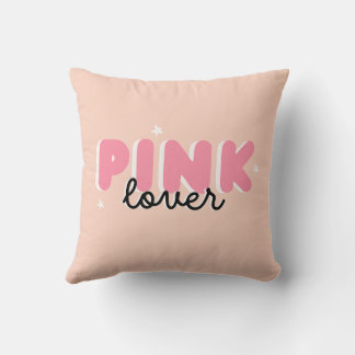 Almohada floral estética de color rosa suave: eleg