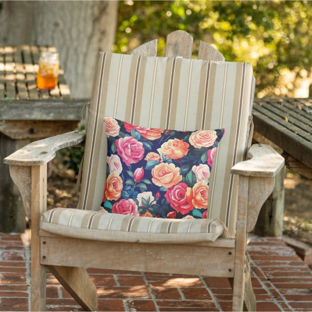 almohada floral exterior (Silla)
