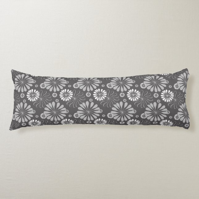 almohada floral gris (Anverso)