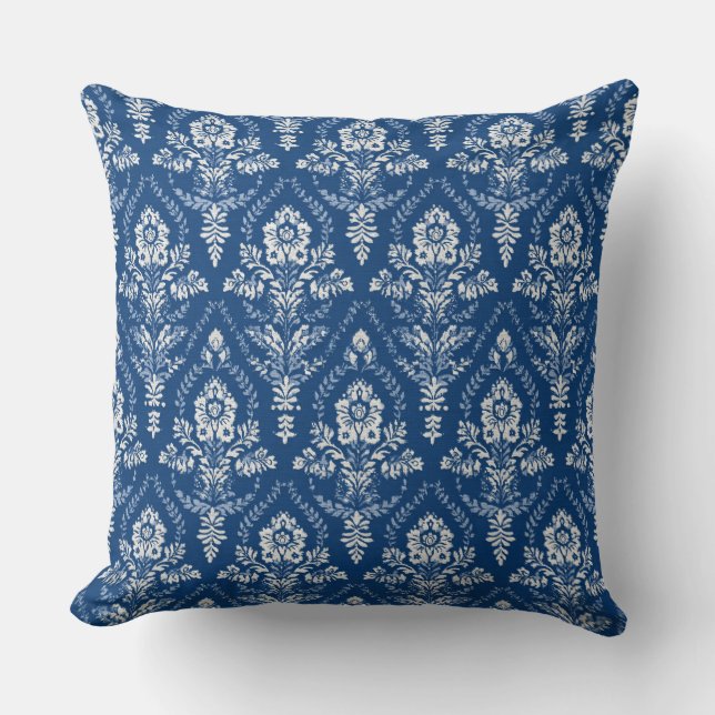 Almohada Floral Hamptons Azul (Anverso)