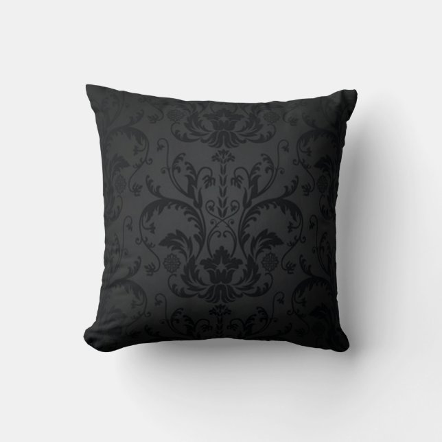 Almohada floral inconsútil de Mojo del negro y del (Anverso)